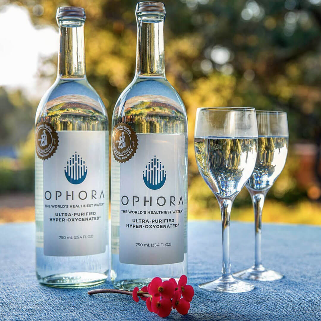 Case of Ophora Water 750ml glass bottles (12 bottles/case)