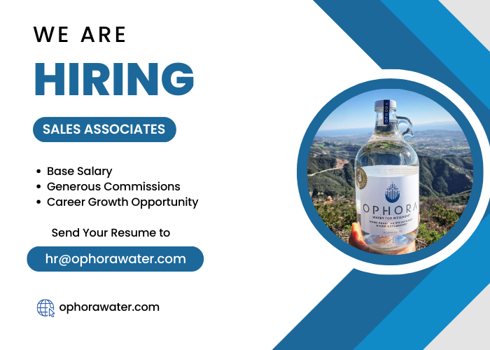 WE’RE HIRING: Experienced Sales Associates for Local Hybrid Water Improvement Company